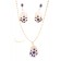 Ensembles bijoux plaqué or avec des perles "violet"
