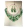 Parrure "vert" à perle avec boucle d'oreile