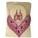 Parrure rose scintillante avec boucle d'oreille