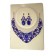 Parrure "bleu" à pierre avec boucle d'oreille