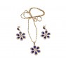 Ensembles bijoux plaqué  avec des pierres "bleu"