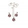 Ensembles bijoux plaqué  avec des pierres "rouge"