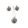 Ensembles bijoux plaqué  avec boucles d'oreilles en spirale