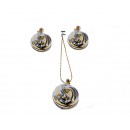 Ensembles bijoux plaqué  avec boucles d'oreilles en spirale