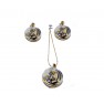 Ensembles bijoux plaqué  avec boucles d'oreilles en spirale