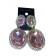 boucles d'oreilles en pierre rose eclatante