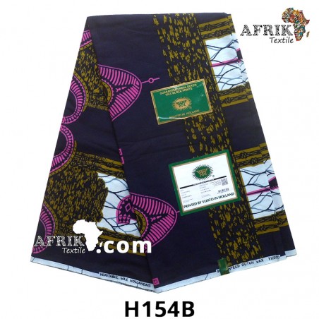 WAX Hollandais Vlisco H154B 6 yards 100% coton - Tire-boucon