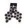 Boucle d'oreilles agentée à pierre violet scintillante"new fashion"