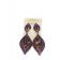 Boucle d'oreilles dorée à pierre scintillante"fashion jewelry