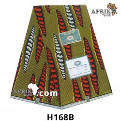 WAX Hollandais Vlisco H168B 6 yards 100% coton - Pain chaud