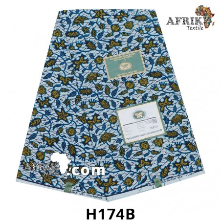 WAX Hollandais Vlisco H174B 6 yards 100% coton -