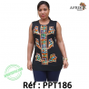 Haut 186 en filet nzassa à  motif