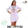 Robe 192 en filet pagne nzassa a motif