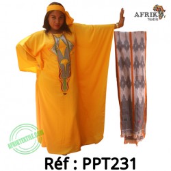 Boubou dame 2tons (kita et tissu) ppt231