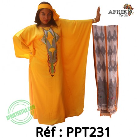 Boubou dame 2tons (kita et tissu) ppt231