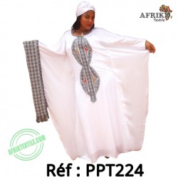 Boubou dame 2tons (kita et tissu) ppt224