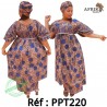 Ensembles -marron - bleu-220-pagne chiganvy 100% coton