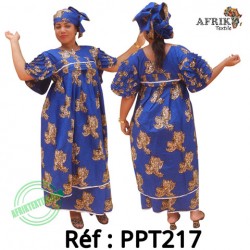 Ensembles -bleu-217-pagne chiganvy 100% coton
