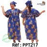 Ensembles -bleu-217-pagne chiganvy 100% coton