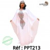Boubou -blanc-213-pagne chiganvy 100% coton