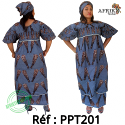 Ensembles -  gris-marron-201-pagne chiganvy 100% coton