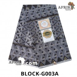 Pagne UNIWAX Gold Wax  003A - 100% coton 6 yards