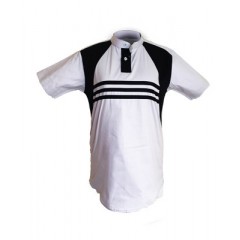 Chemise  tissu model sport manche courte blanc,noir