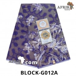 Pagne Uniwax Block CI G012A- 100% coton 6 yards