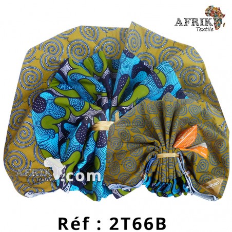 Pagne qualité Chiganvy création 2 tons66B,  100% coton 6 yards