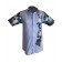 Chemise  tissu avec pagne woodin manche courte bleue nuit à motif