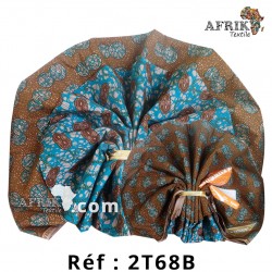 Pagne qualité Chiganvy création 2 tons 68B,  100% coton 6 yards