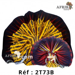 Pagne Hollantex qualité Chiganvy création 2 tons 73B, 100% coton 6 yards