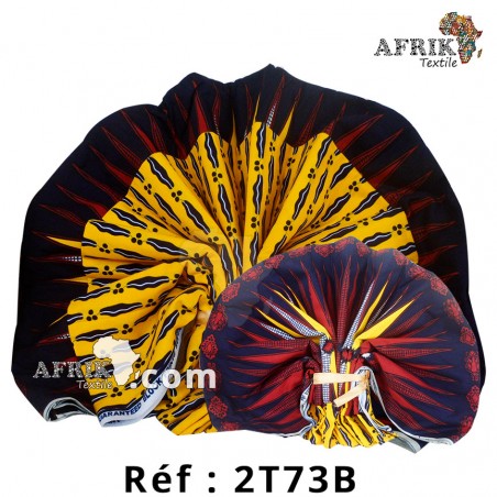 Pagne Hollantex qualité Chiganvy création 2 tons 73B, 100% coton 6 yards