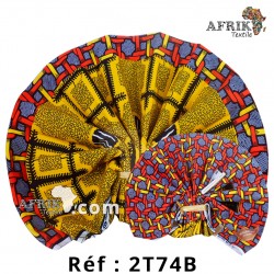 Pagne Hollantex qualité Chiganvy création 2 tons 74B, 100% coton 6 yards