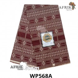 Pagne Uniwax Print 568A, 6 yards coton
