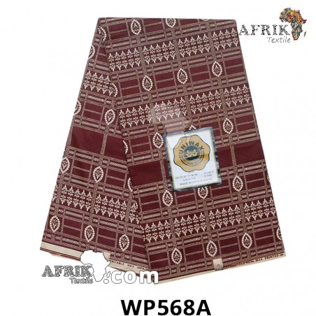 Pagne Uniwax Print 568A, 6 yards coton
