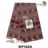 Pagne Uniwax Print 568A, 6 yards coton