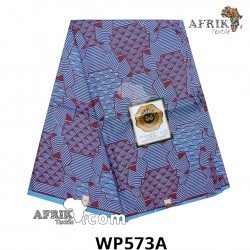 Pagne Uniwax Print 573A, 6 yards coton