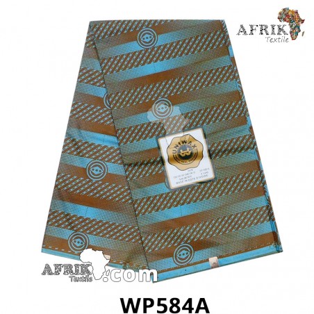 Pagne Uniwax Print 584A, 6 yards coton