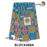 Pagne UNIWAX BLOCK  CI 480A- 100% coton 6 yards