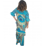 Tenue en pagne Chiganvy à motifs vert
