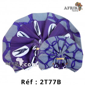 Pagne Hollantex qualité Chiganvy création 2 tons 77B, 100% coton 6 yards