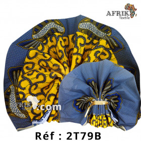 Pagne Hollantex qualité Chiganvy création 2 tons 79B, 100% coton 6 yards