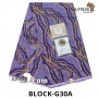 Pagne Uniwax Block CI G030A- 100% coton 6 yards