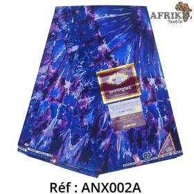 Pagne Anningtex 002a- Multicolore (Indigo) - coton 6 yards