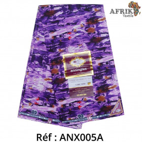 Pagne Anningtex 005a- Multicolore (Indigo) - coton 6 yards