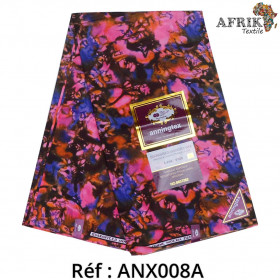Pagne Anningtex 008a- Multicolore (Indigo) - coton 6 yards