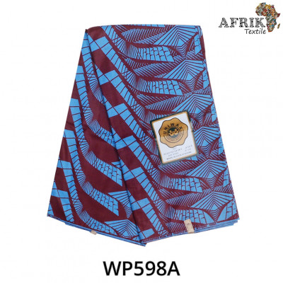 Pagne Uniwax Print 598A, 6 yards coton