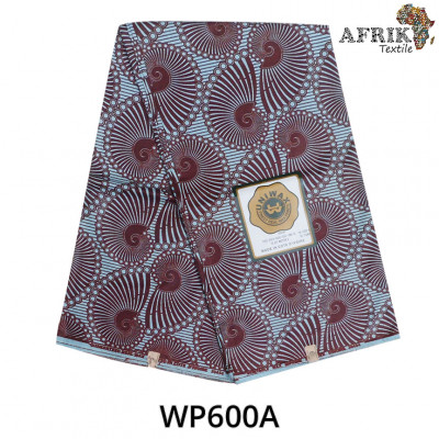 Pagne Uniwax Print 600A, 6 yards coton