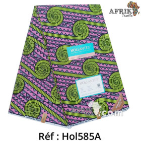 Hollantex 585a - Violet jaune - coton 6 yards